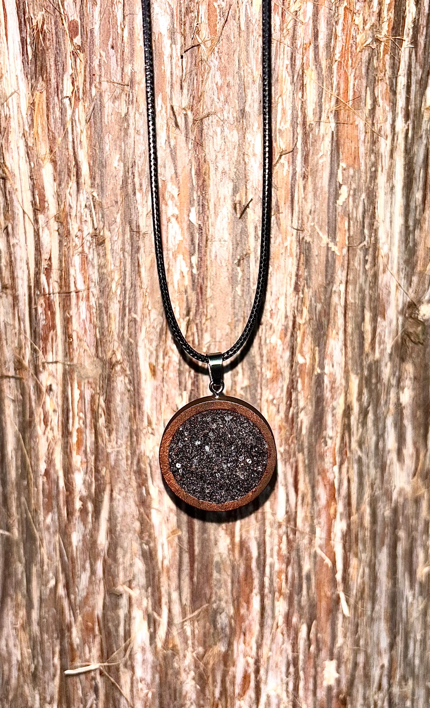 Sacred Black Tourmaline Protection Amulet Pendant - Negative Energy Shield And Purification Necklace