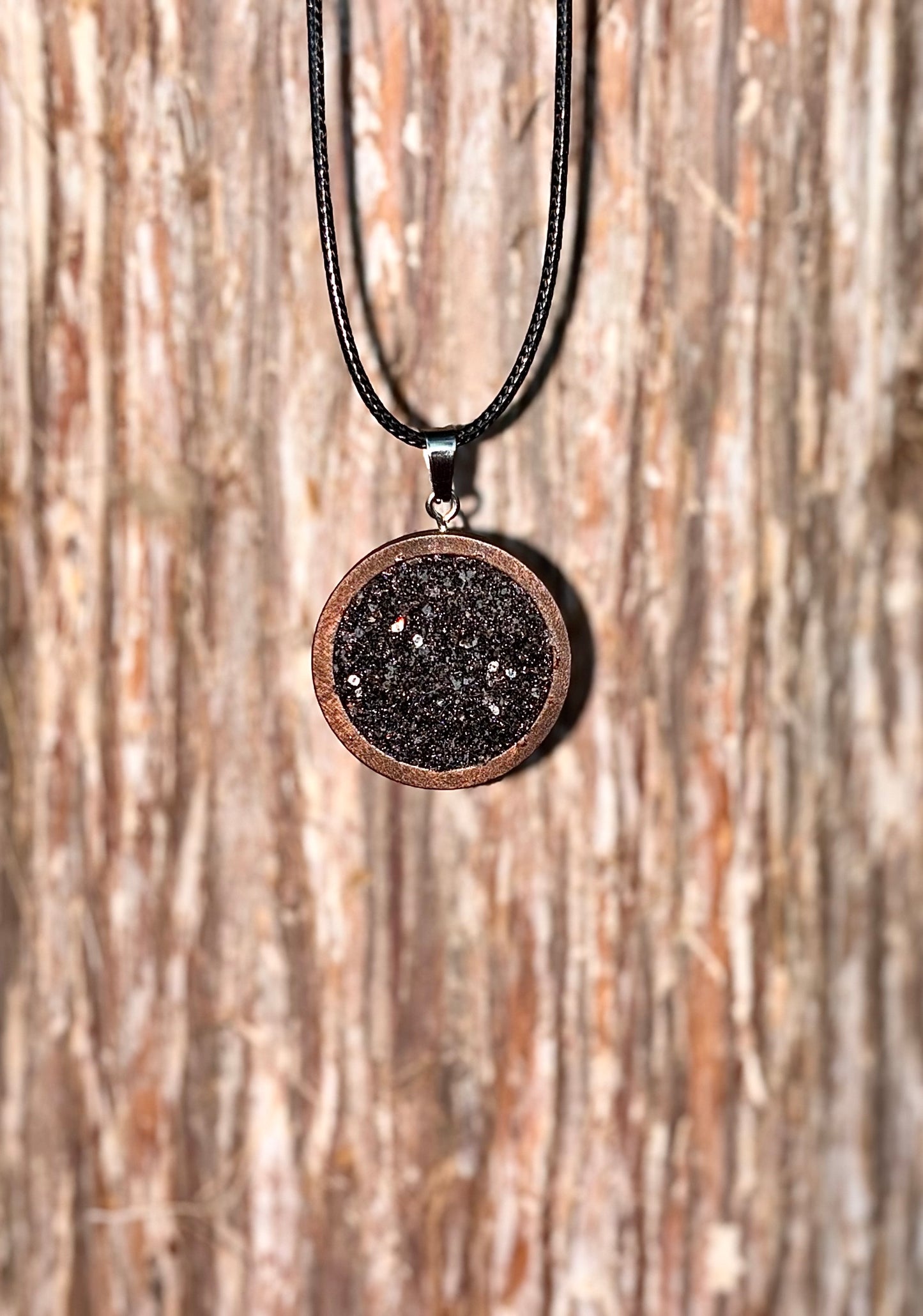 Sacred Black Tourmaline Protection Amulet Pendant - Negative Energy Shield And Purification Necklace