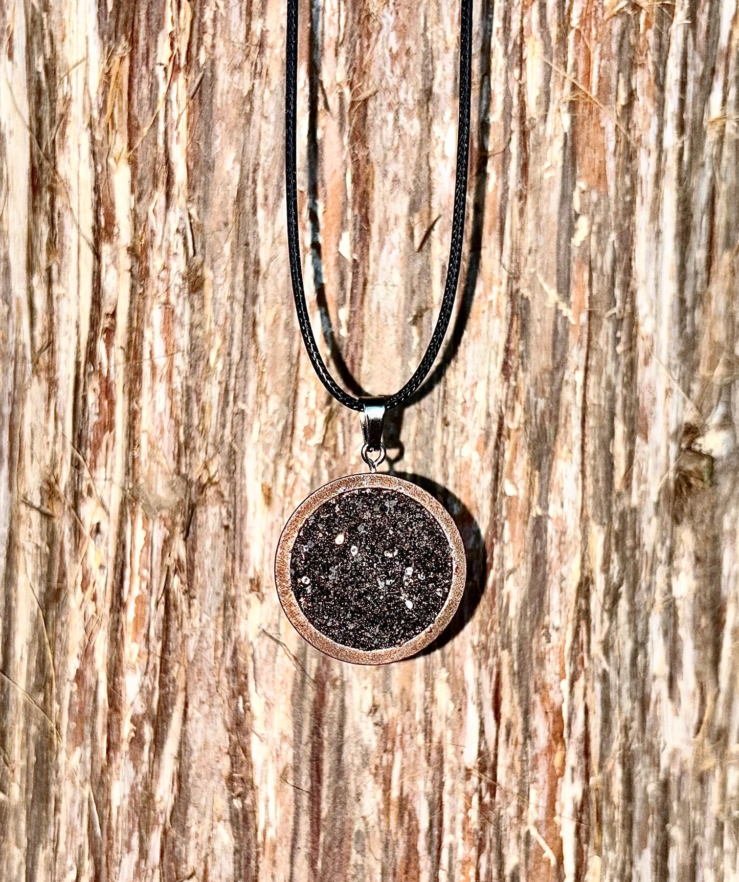Sacred Black Tourmaline Protection Amulet Pendant - Negative Energy Shield And Purification Necklace