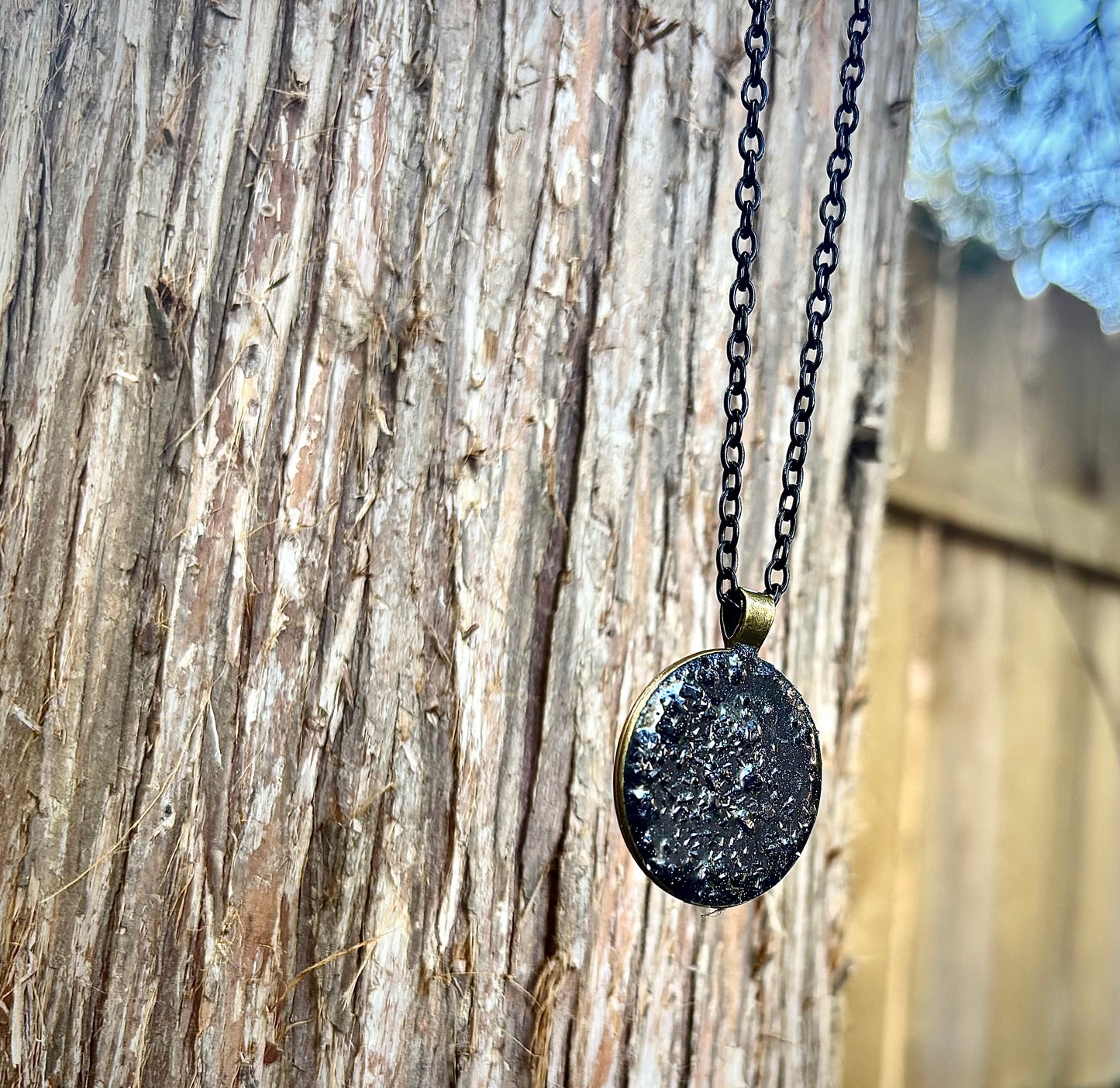 Mystical Blue Sunstone Galaxy Pendant Necklace ~ Confidence, Ambition & Light Talisman ~ The Channel Shop
