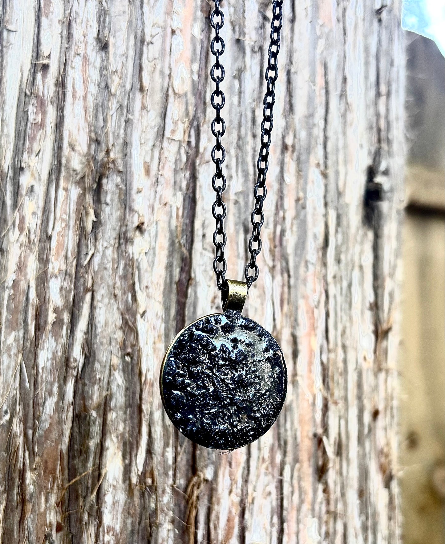 Mystical Blue Sunstone Galaxy Pendant Necklace ~ Confidence, Ambition & Light Talisman ~ The Channel Shop