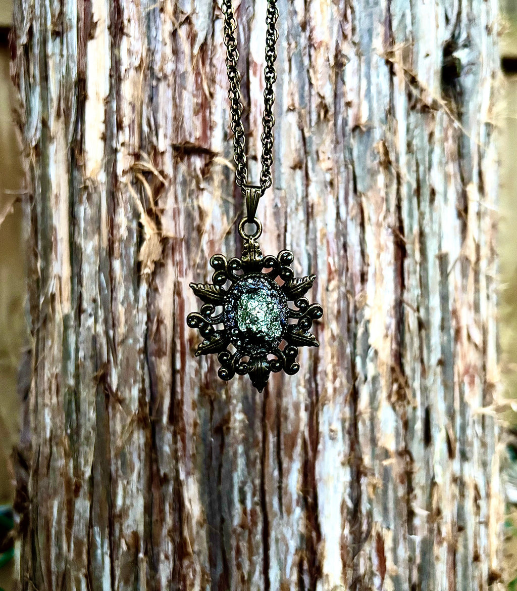 Prosperity Pyrite Crystal Necklace For Wealth, Abundance, Fierce Willpower and Confidence, Protection and Blocking Negativity