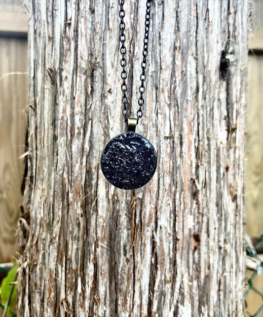 Mystical Blue Sunstone Galaxy Pendant Necklace ~ Confidence, Ambition & Light Talisman ~ The Channel Shop