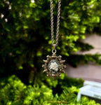 Prosperity Pyrite Crystal Necklace For Wealth, Abundance, Fierce Willpower and Confidence, Protection and Blocking Negativity