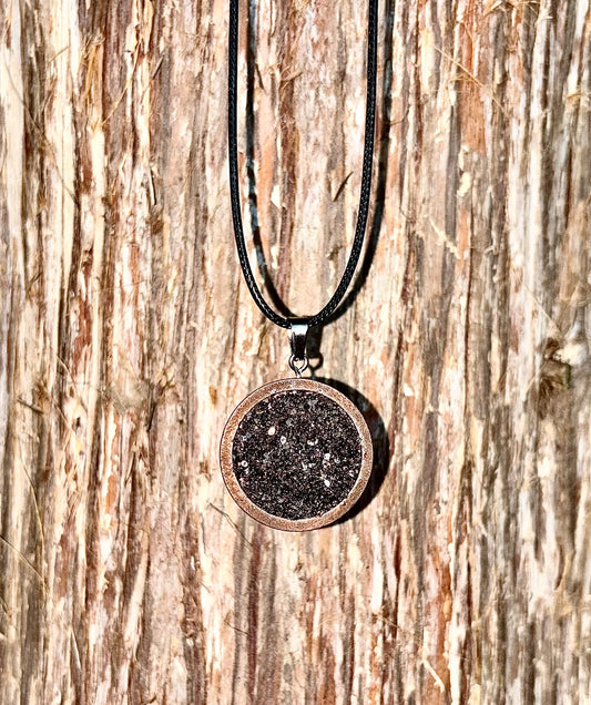 Sacred Black Tourmaline Protection Amulet Pendant - Negative Energy Shield And Purification Necklace