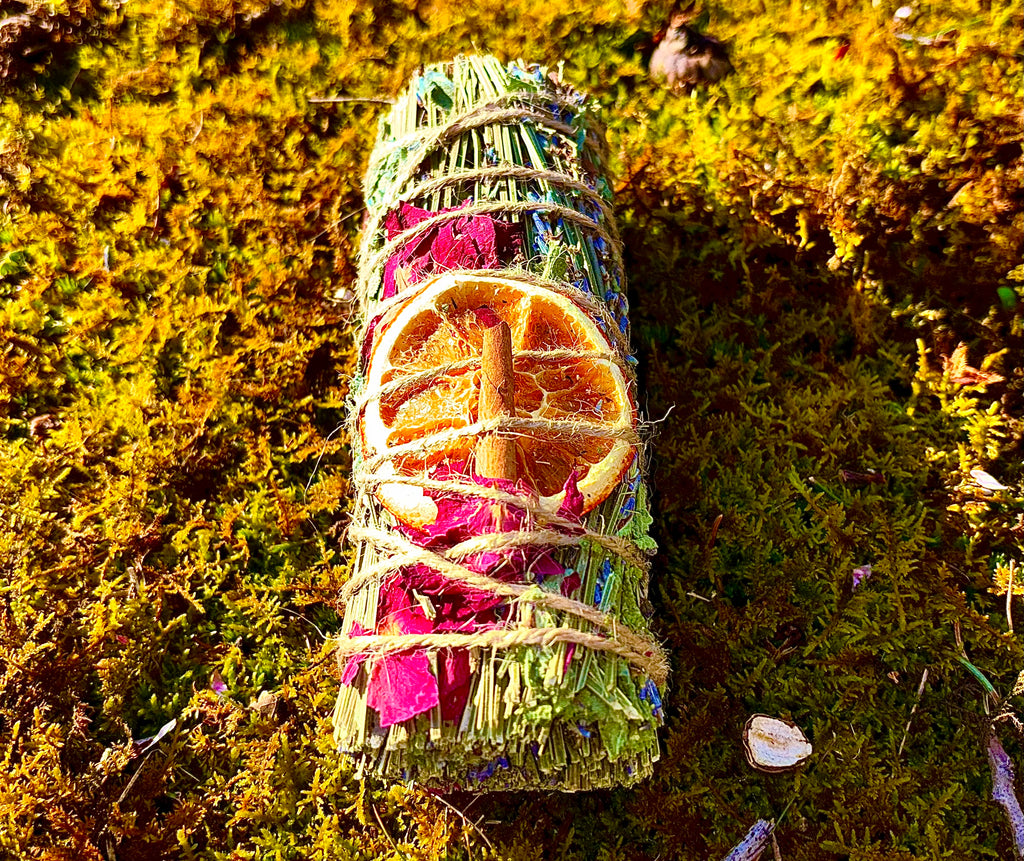Sage Sticks For Cleansing and Purification Lavender Sage Rose Petals Orange Slices Vetiver Root Cinnamon Sticks Sage Sticks Relaxation & Calming