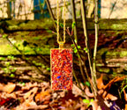 Herb Necklace Talisman For Manifestation & Energetic Cleansing Natural Himalayan Pink Salt Lily Flowers & Fragrant Flowers Handcrafted Spiritual Tool