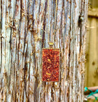 Herb Necklace Talisman For Manifestation & Energetic Cleansing Natural Himalayan Pink Salt Lily Flowers & Fragrant Flowers Handcrafted Spiritual Tool