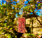 Herb Necklace Talisman For Manifestation & Energetic Cleansing Natural Himalayan Pink Salt Lily Flowers & Fragrant Flowers Handcrafted Spiritual Tool