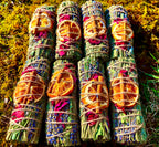 Sage Sticks For Cleansing and Purification Lavender Sage Rose Petals Orange Slices Vetiver Root Cinnamon Sticks Sage Sticks Relaxation & Calming