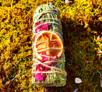 Sage Sticks For Cleansing and Purification Lavender Sage Rose Petals Orange Slices Vetiver Root Cinnamon Sticks Sage Sticks Relaxation & Calming